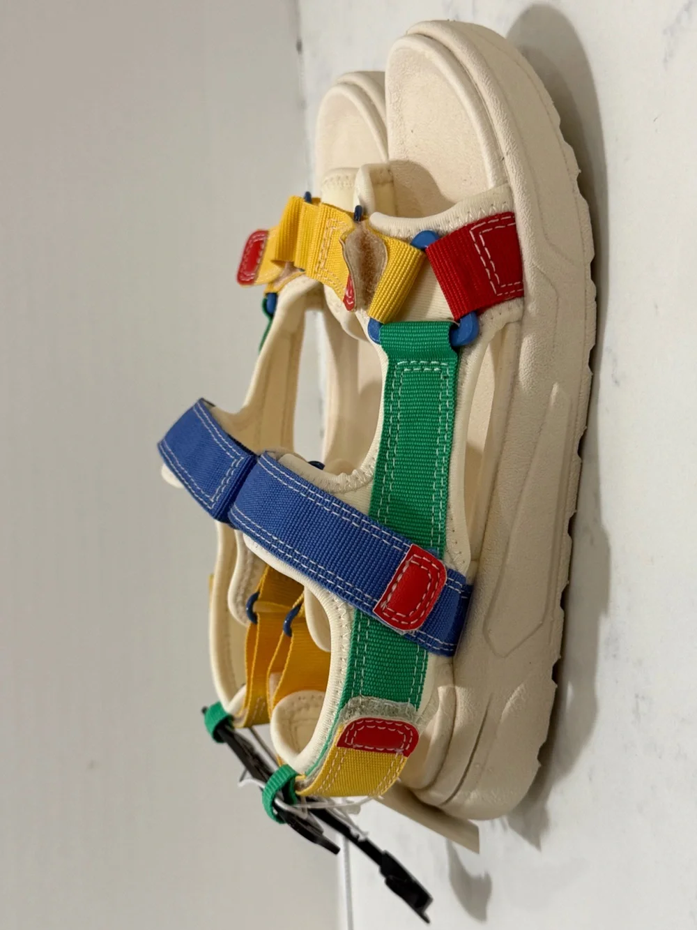 H&M Kids Colorblock Strap Sandals - Yellow, Blue, Green, Red